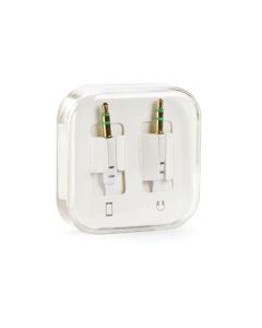 Cable AUX Jack 3 5 mm (male) to Jack 3 5 mm (male) BOX 1 m white