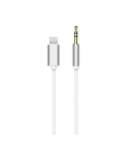 Cable AUX Lightning (male) to Jack 3 5 mm (male) white