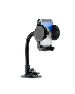 Car holder for windshield / dashboard with photo frame (17 cm) black