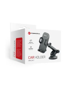 FORCELL F-GRIP Carbon Bracket regular arm car holder for windshield / dashboard black