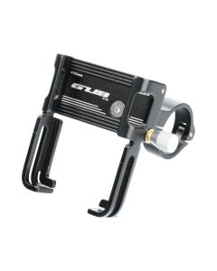 GUB bike holder for mobile phone + silicone bandage P10 Aluminium black