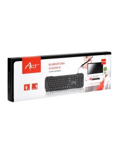 ART wire keyboard USB A QWERTY AK-46U black