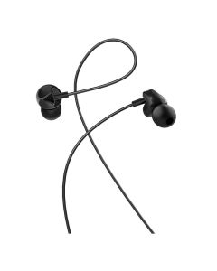 HOCO wire earphones Jack 3 5 mm with microphone M60 black