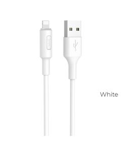 Cable USB A to Lightning Hoco 2A 1 m X25 white
