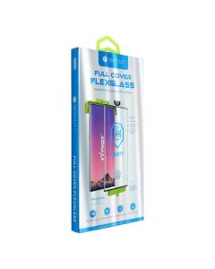 Bestsuit Flexible Hybrid Glass 5D for Samsung Galaxy S20+ black (Hot Bending) - working fingerprint scanner