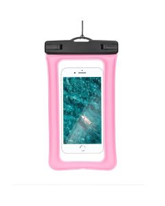 Waterproof bag for mobile phone with plastic closing AIRBAG pink