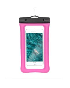 Waterproof bag for mobile phone with plastic closing AIRBAG rose pink