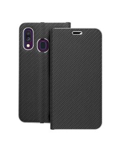 LUNA Book Carbon for SAMSUNG A40 black