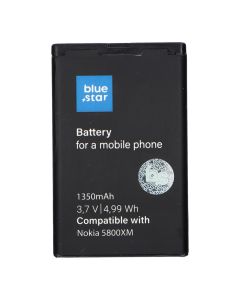 Battery for Nokia 5800 XM / C3-00 / N900 / X6 / 5230 / Lumia 520 / 525 1350 mAh Blue Star Premium