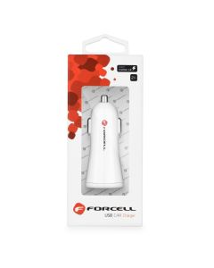 FORCELL F-ENERGY TFK-CC-095 car charger USB A QC3.0 2 4A white