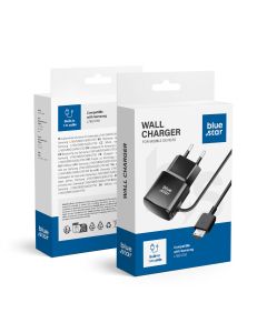 Phone charger Samsung L760 / G800 / G600 / J750 Blue Star 1A 5W TFK-TC-1100B black