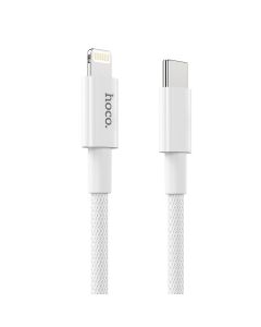 Cable USB C to Lightning Hoco PD 3A 20W 1 m X56 white