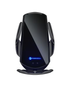 FORCELL car holder with wireless charging automatic sensor + magnetic adapters HS1 15W black 