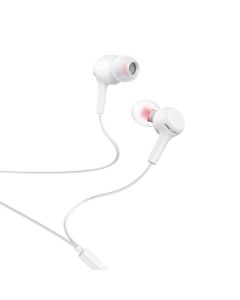 HOCO wire earphones Jack 3 5 mm with microphone M78 white