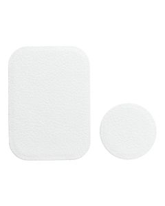 Badget for magnet car holder leather white