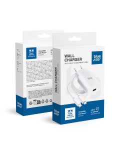 Phone charger Blue Star USB C QC4.0 PD 3A 18W + cable USB C do Lightning TFK-TC-1099C white