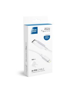 Cable USB C to Lightning Blue Star PD 1 2 m white