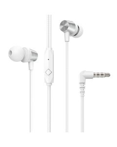 HOCO wire earphones Jack 3 5 mm with microphone M79 white