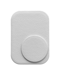 Badge for magnet car holder with leather silver