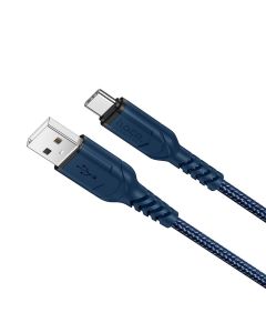 Cable USB A to USB C Hoco QC 3A 1 m X59 blue