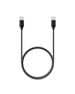 Cable Type C to Type C PD QC 3A 60W C296 (long conector 8mm) 1 m black