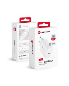Phone charger Forcell F-Energy USB C QC4.0 PD 3A 25W TFK-TC-25WPD white