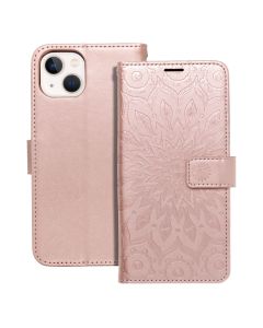 MEZZO Book case for IPHONE 13 mandala rose gold