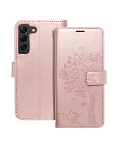 MEZZO Book case for SAMSUNG S22 tree rose gold