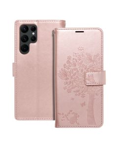 MEZZO Book case for SAMSUNG S22 Ultra tree rose gold
