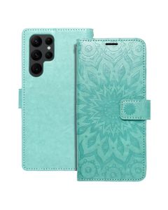 MEZZO Book case for SAMSUNG S22 Ultra mandala green