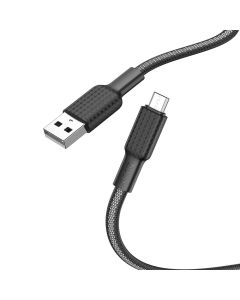 Cable USB A to Micro USB Hoco 2 4A 1 m X69 black white