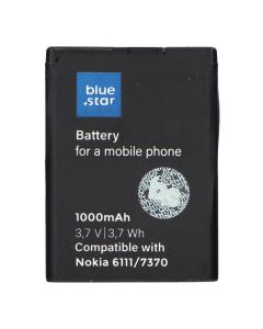 Battery for Nokia 6111 / 7370 / N76 / 2630 / 2760 / N75 / 2600 Classic 1000 mAh Blue Star Premium
