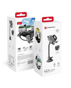 FORCELL F-GRIP Regular 17 cm car holder for windshield / dashboard / air vent black