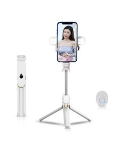 Selfie stick with wireless remote control tripod with LED SSTR-20 white