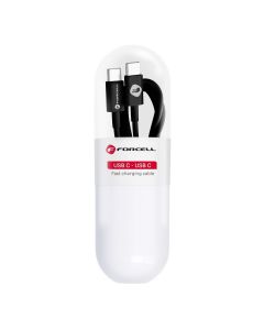 Cable USB C to USB C Forcell F-Energy QC PD Tube 1 m C293 black