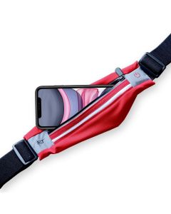 ART sport belt with case and light APS-01R red