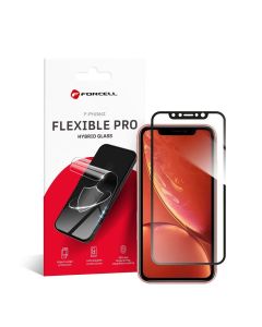 Hybrid glass to iPhone XR / 11 Forcell Flexible 5D black