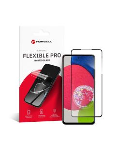 Hybrid glass to Samsung A52 / A52s 5G Forcell Flexible 5D black