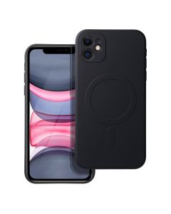 SILICONE MAG COVER case compatible with MagSafe for IPHONE 11 black