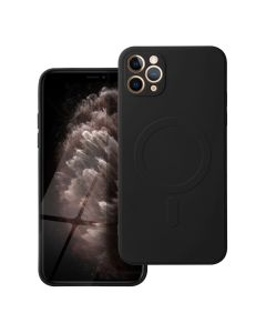 SILICONE MAG COVER case compatible with MagSafe for IPHONE 11 Pro Max black