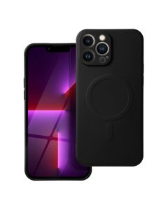 SILICONE MAG COVER case compatible with MagSafe for IPHONE 13 Pro Max black