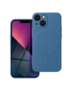SILICONE MAG COVER case compatible with MagSafe for IPHONE 13 Mini blue