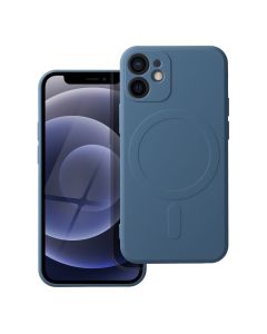 SILICONE MAG COVER case compatible with MagSafe for IPHONE 12 Mini blue