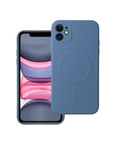 SILICONE MAG COVER case compatible with MagSafe for IPHONE 11 blue