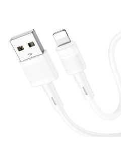 Cable USB A to Lightning Hoco 2 4A 1 m X83 white