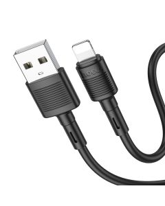 Cable USB A to Lightning Hoco 2 4A 1 m X83 black