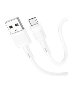 Cable USB A to Micro USB Hoco 2 4A 1 m X83 white
