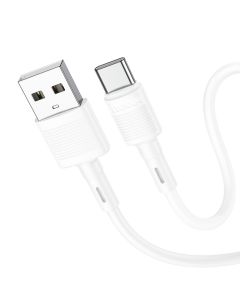 Cable USB A to USB C Hoco 3A 1 m X83 white