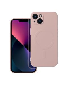 SILICONE MAG COVER case compatible with MagSafe for IPHONE 13 pink