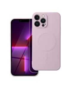 SILICONE MAG COVER case compatible with MagSafe for IPHONE 13 Pro Max pink